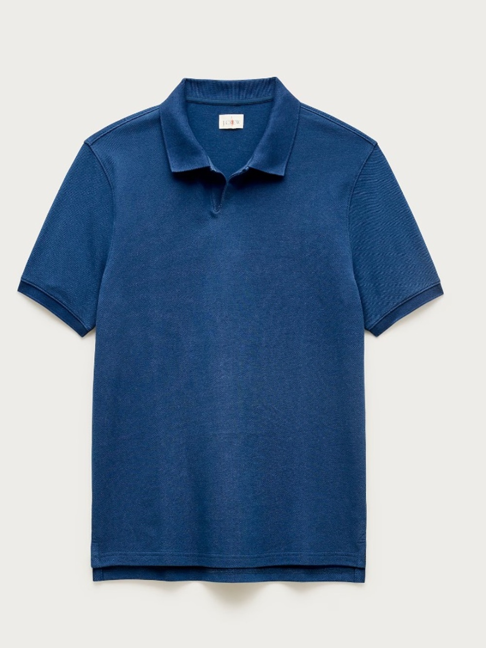 J crew Piqué johnny-collar polo shirt